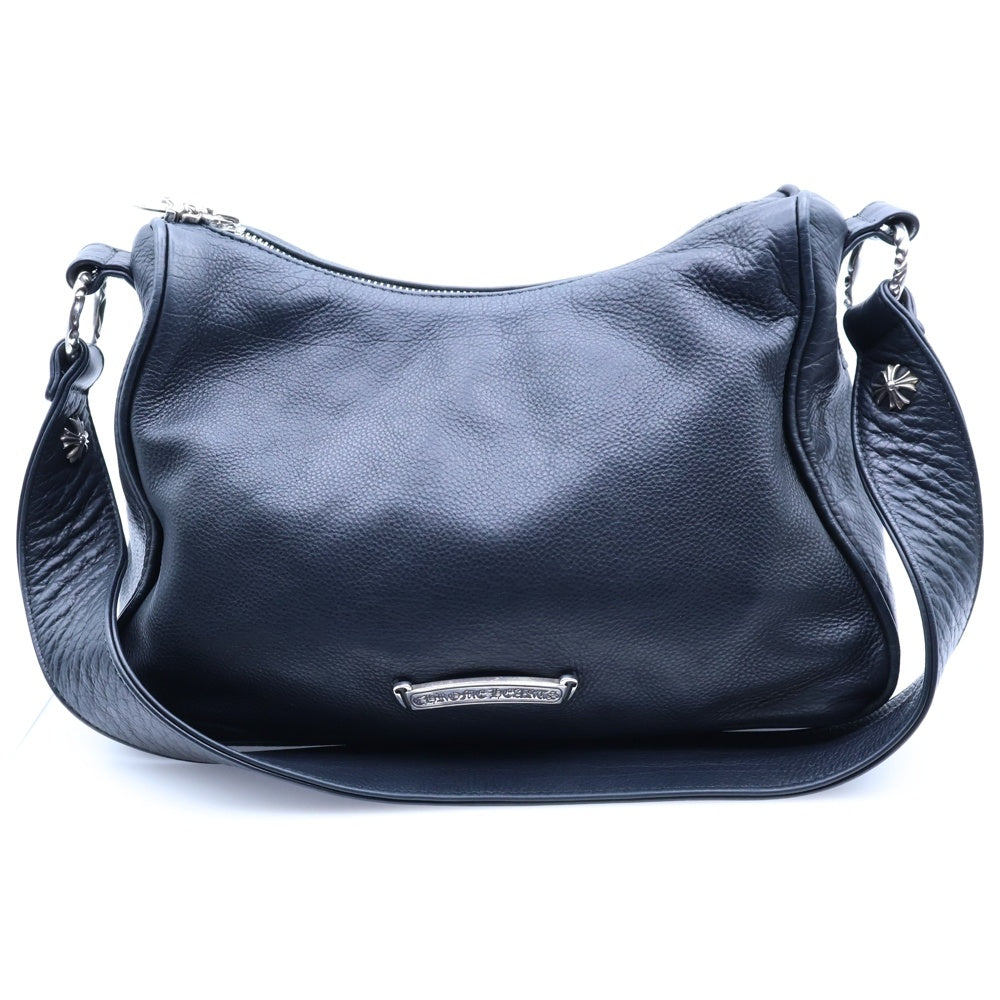 CHROME HEARTS(クロムハーツ) CHICKEN NUGGET SML チキンナゲットスモール ラージダガー レザーショルダーバッグ ブラック