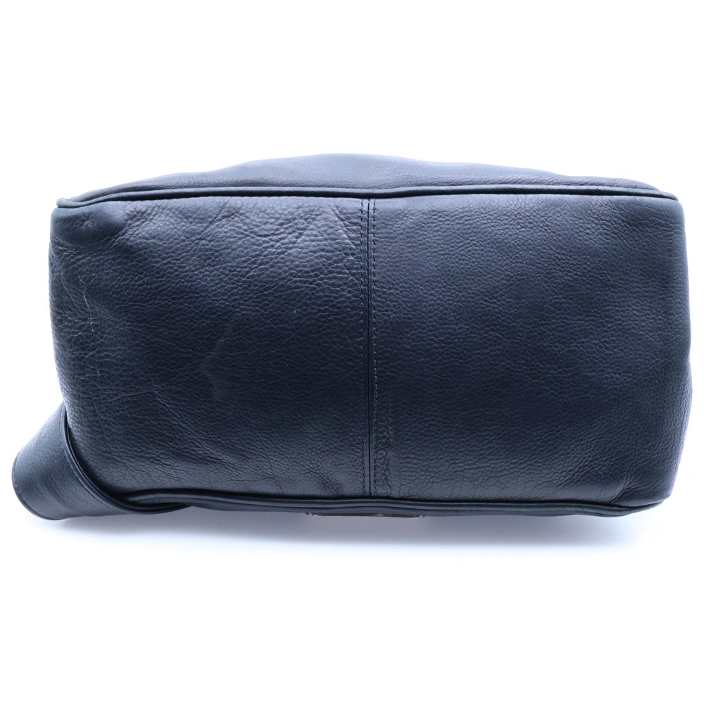 CHROME HEARTS(クロムハーツ) CHICKEN NUGGET SML チキンナゲットスモール ラージダガー レザーショルダーバッグ ブラック