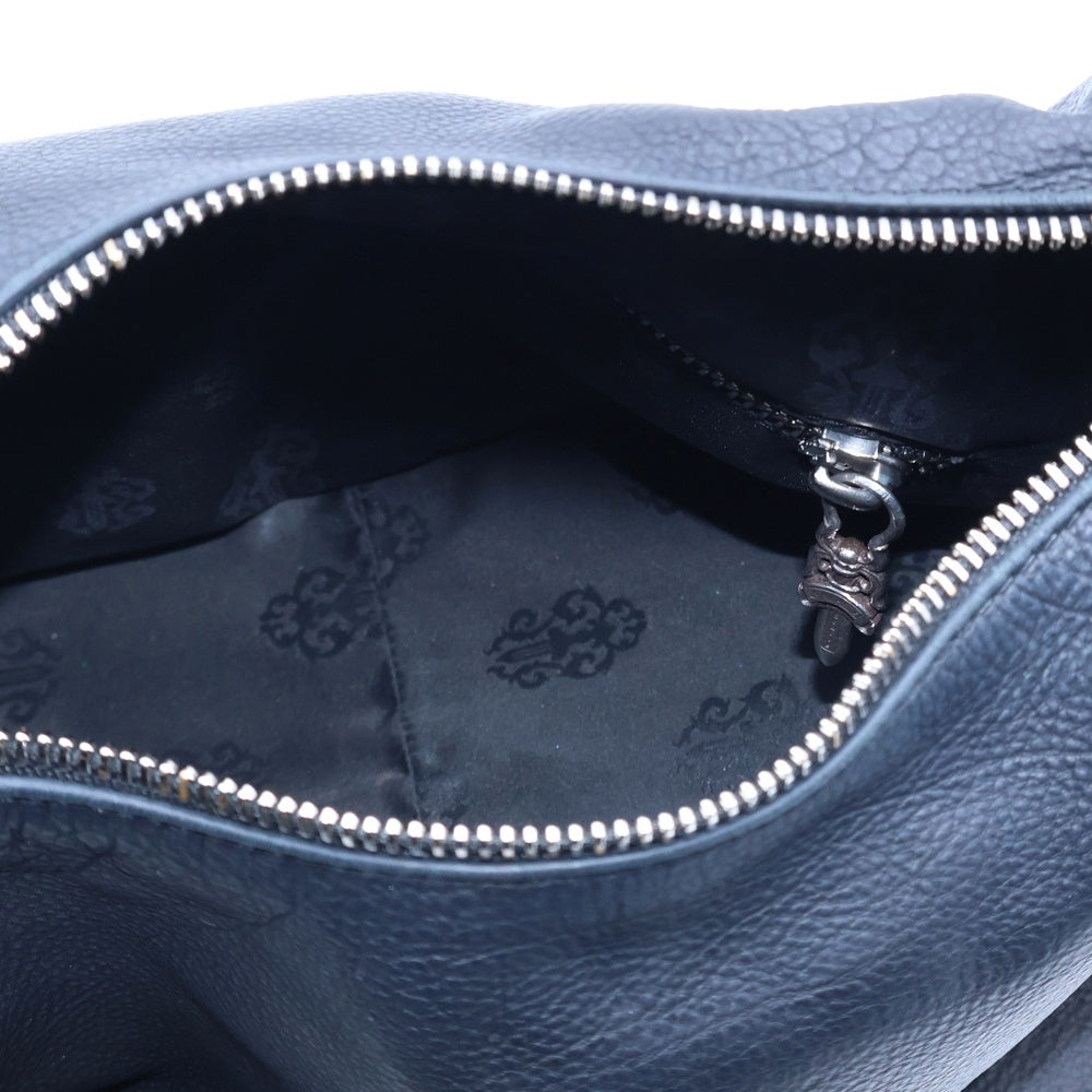 CHROME HEARTS(クロムハーツ) CHICKEN NUGGET SML チキンナゲットスモール ラージダガー レザーショルダーバッグ ブラック