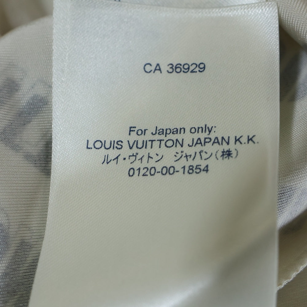 LOUIS VUITTON(ルイヴィトン) 21AW Slanted Signature Sporty T-shirt シグネチャーロゴ ロングスリーブ長袖Tシャツカットソー ロンT ホワイト レディース RW212B IM2 FLRO30