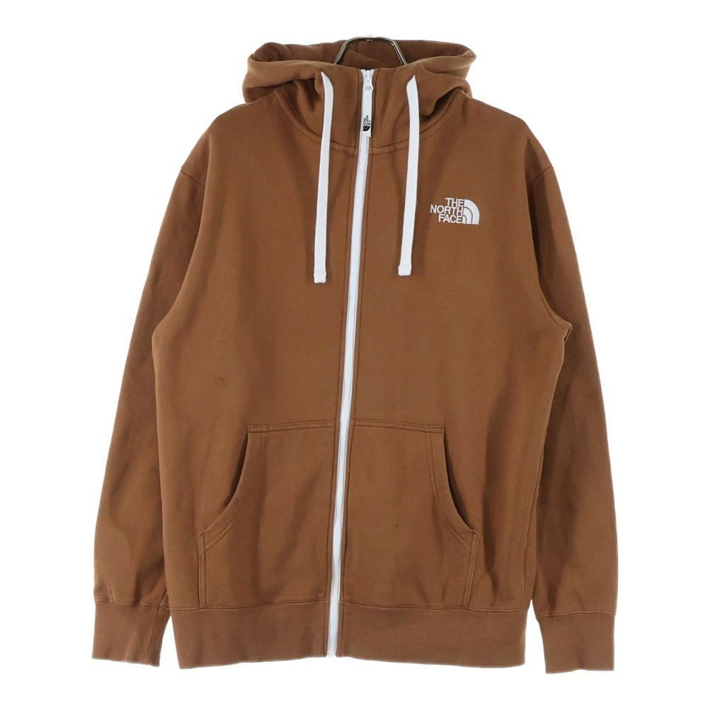 THE NORTH FACE(ザノースフェイス) Rearview FullZip Hoodie フードビッグロゴ ジップアップパーカー フーディ ブラウン NT62130