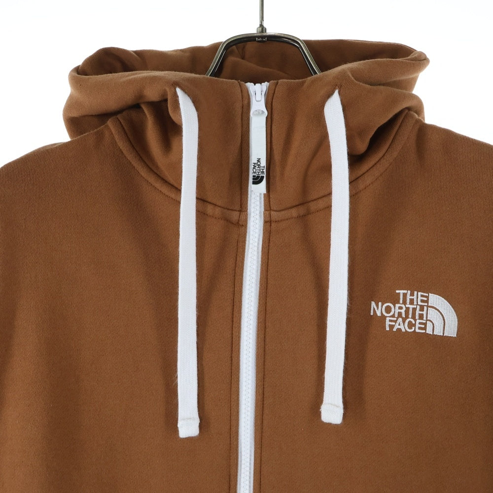 THE NORTH FACE(ザノースフェイス) Rearview FullZip Hoodie フードビッグロゴ ジップアップパーカー フーディ ブラウン NT62130