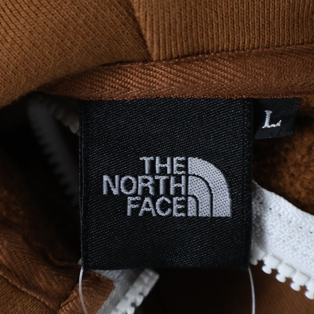 THE NORTH FACE(ザノースフェイス) Rearview FullZip Hoodie フードビッグロゴ ジップアップパーカー フーディ ブラウン NT62130