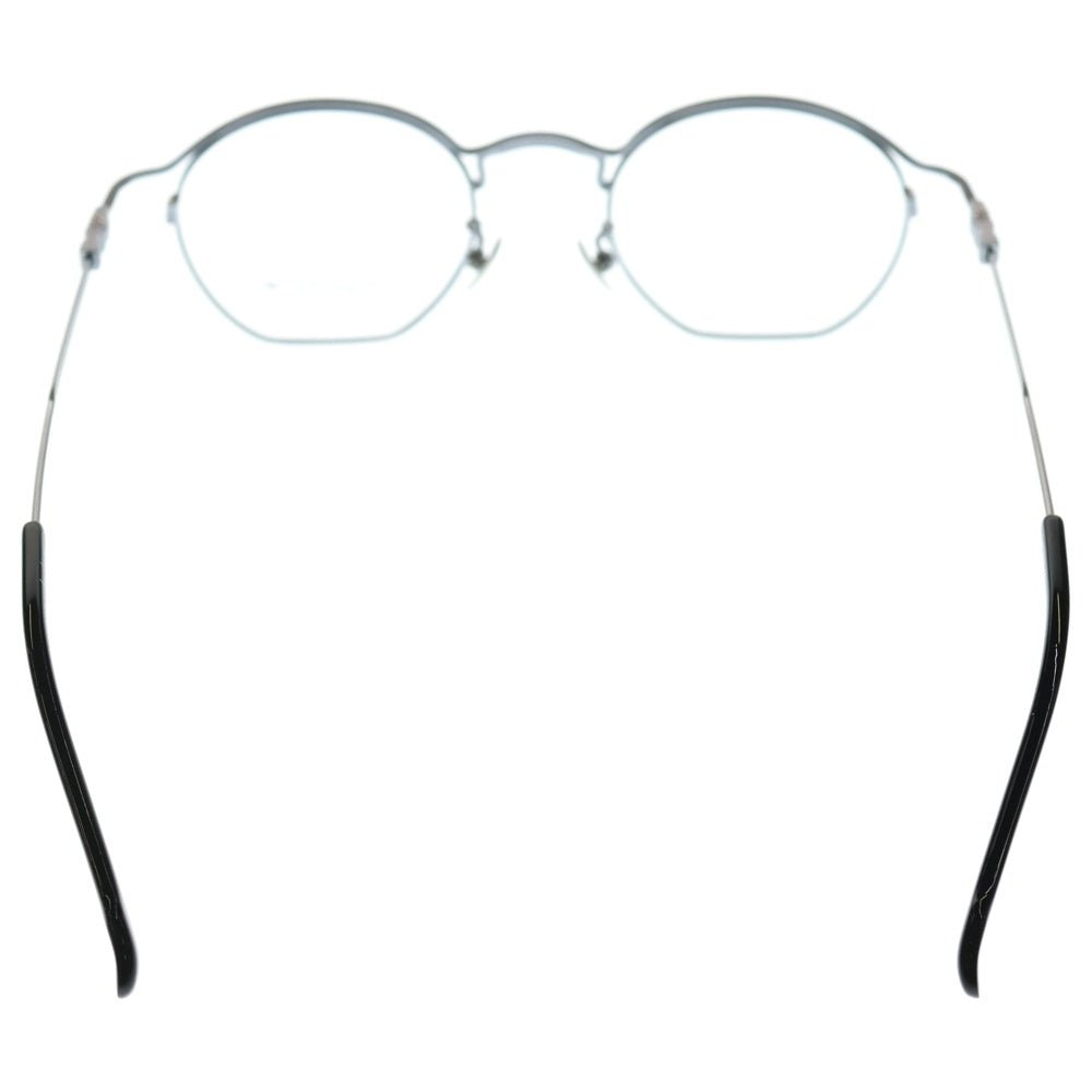 Yohji Yamamoto(ヨウジヤマモト) 変形ラウンド シルバーメタル サングラス 眼鏡 アイウェア 19-0049-3