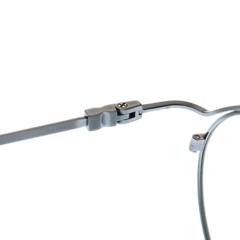 Yohji Yamamoto(ヨウジヤマモト) 変形ラウンド シルバーメタル サングラス 眼鏡 アイウェア 19-0049-3