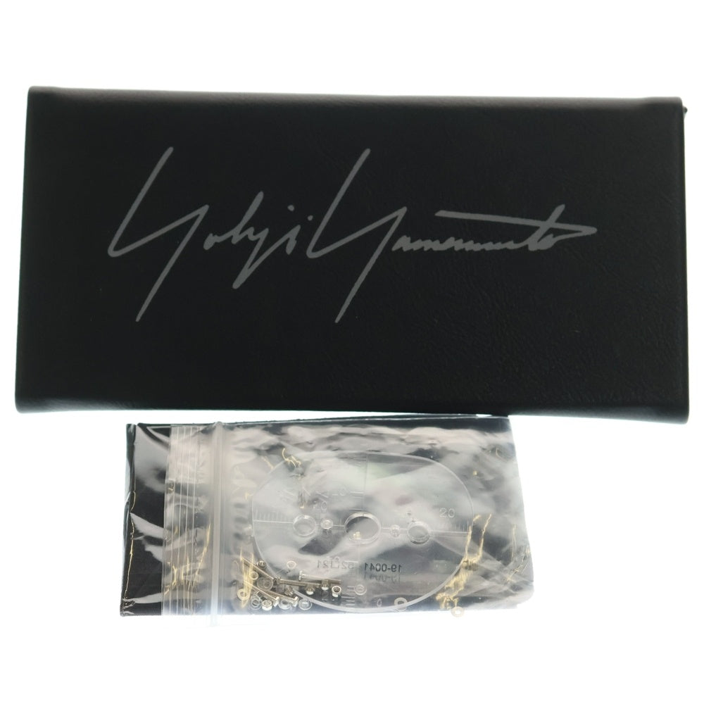 Yohji Yamamoto(ヨウジヤマモト) ハーフリム シルバーメタル サングラス 眼鏡 アイウェア 19-0041-4