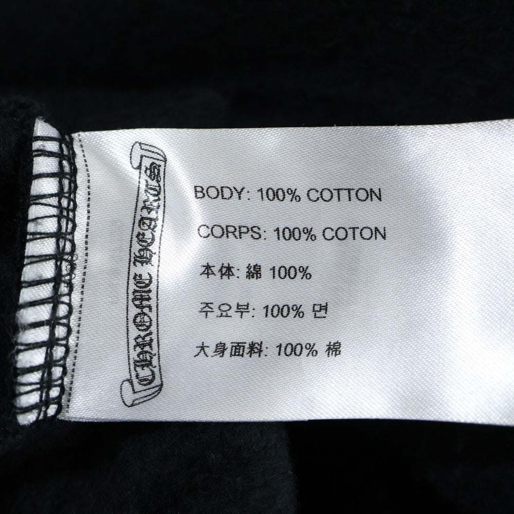 CHROME HEARTS(クロムハーツ) SWTSHRT PLVR バックホースシュー袖フローラルプリントスウェットトレーナー ブラック