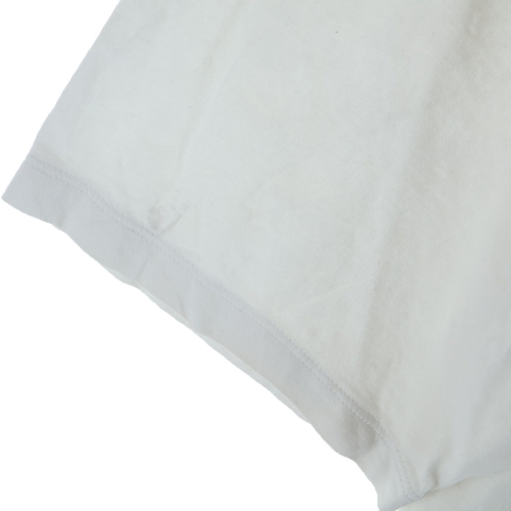 CELINE(セリーヌ) LOGO PRINT T-SHIRTS ロゴプリントコットンジャージー クルーネック半袖Tシャツ 半袖カットソー ホワイト 2X681671Q