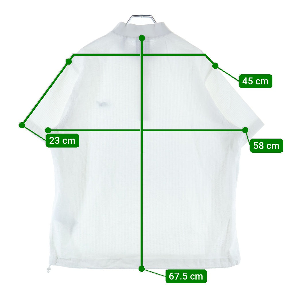 KITH(キス) 23SS シアサッカー ヘンリーネック半袖ポロシャツ