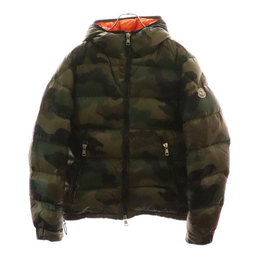 MONCLER(モンクレール) BLIER GIUBBOTTO JACKET ロゴパッチ カモ柄 ダウンジャケット カーキ C20914090505