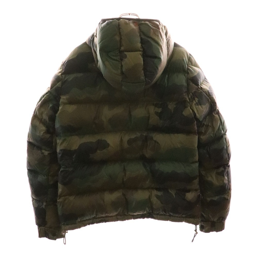 MONCLER(モンクレール) BLIER GIUBBOTTO JACKET ロゴパッチ カモ柄 ダウンジャケット カーキ C20914090505