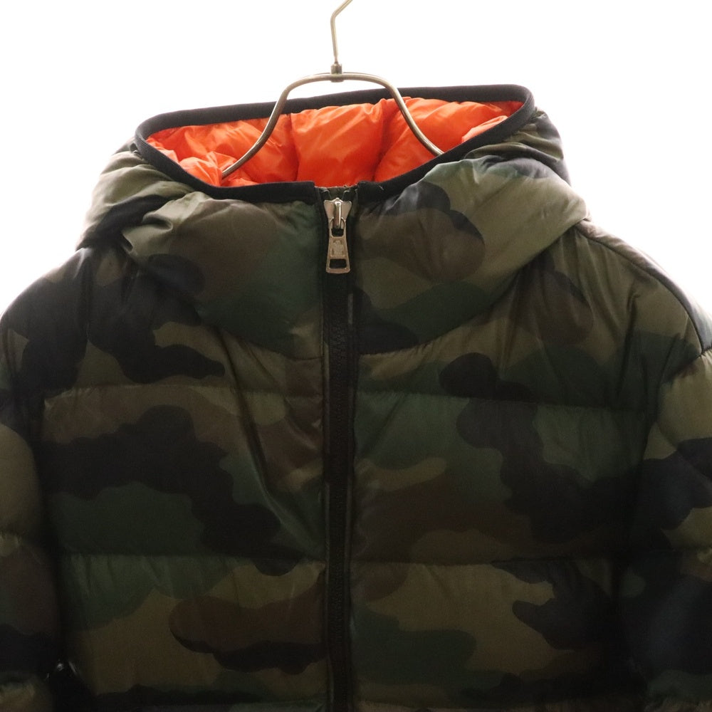 MONCLER(モンクレール) BLIER GIUBBOTTO JACKET ロゴパッチ カモ柄 ダウンジャケット カーキ C20914090505