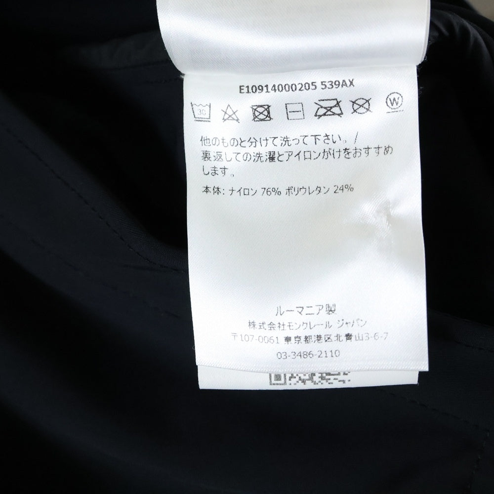 MONCLER(モンクレール) DEREK デレク 袖ロゴジップアップナイロンジャケット ブラック E10914000205