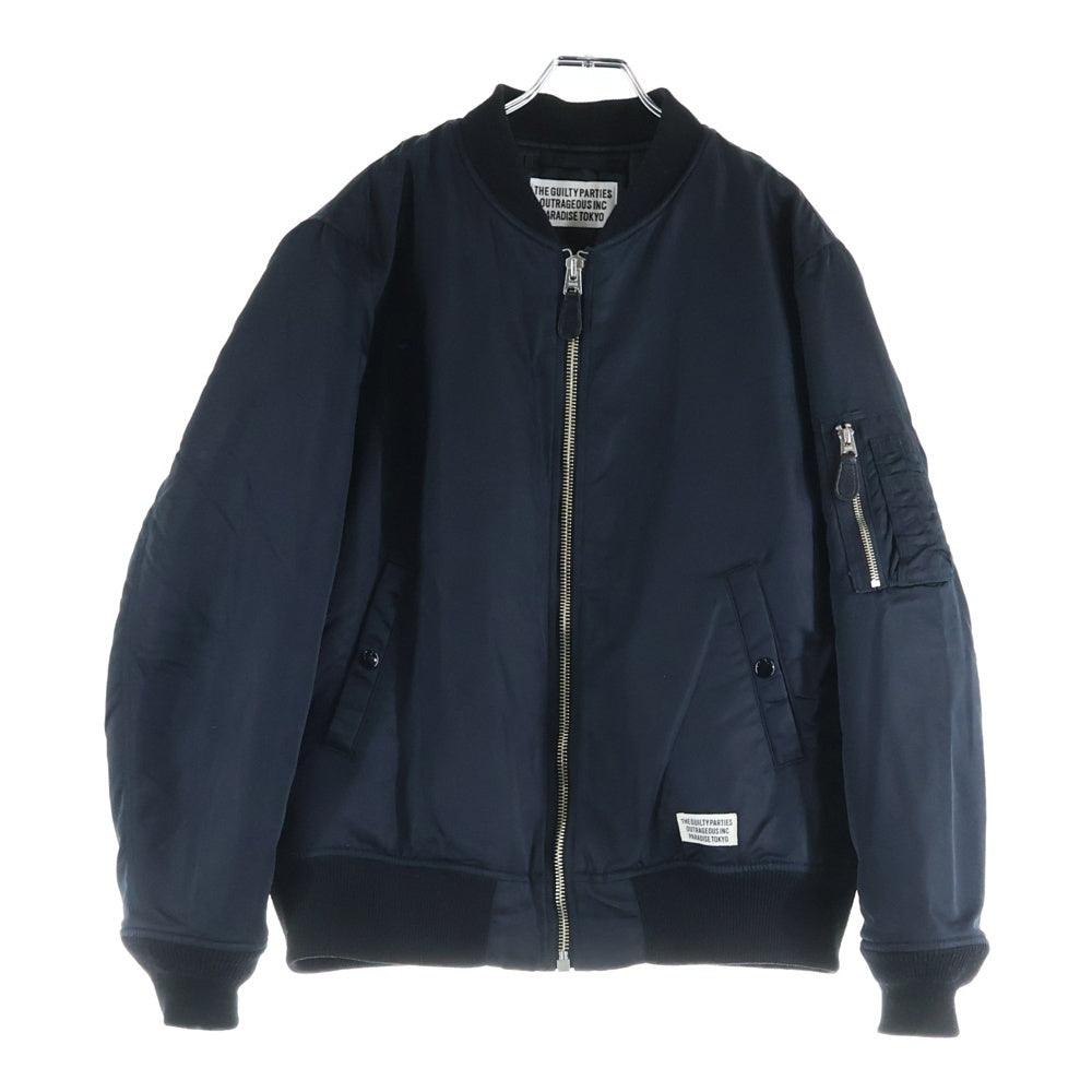 WACKO MARIA(ワコマリア) 18AW MA-1 FLIGHT JACKET TYPE-4 天国東京 ナイロンフライトジャケット ブラック