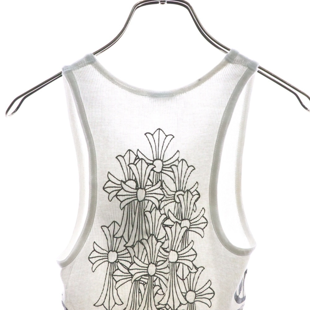 CHROME HEARTS(クロムハーツ) OLD VINE DAGGER オールド ヴァインダガープリントタンクトップ バックセメタリークロス ホワイト