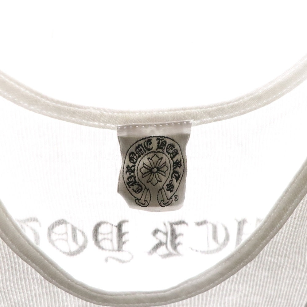 CHROME HEARTS(クロムハーツ) OLD FUCK YOU TANK TOP オールド ファックユー サイドロゴ タンクトップ ノースリーブ ホワイト
