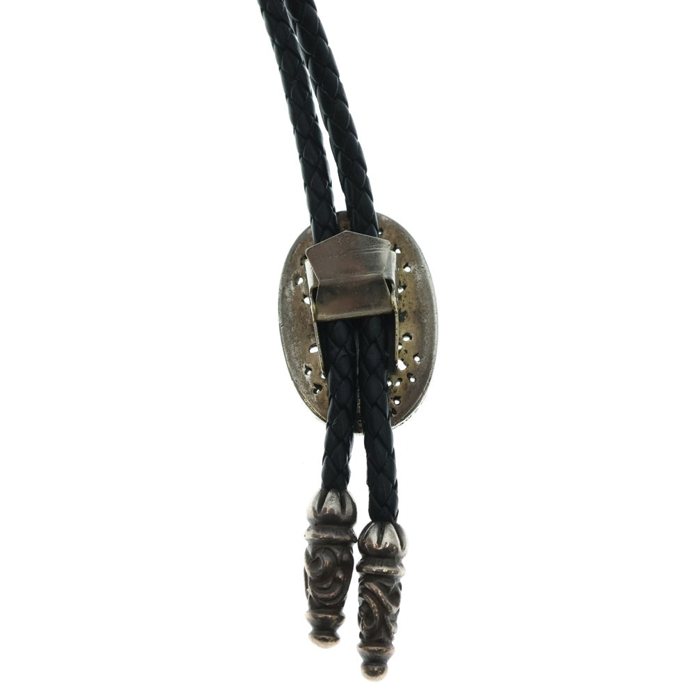 CHROME HEARTS(クロムハーツ) BOLOTIE OVALTINY タイニークラシックオーバルクロス ループタイ シルバー/ブラック BCA209