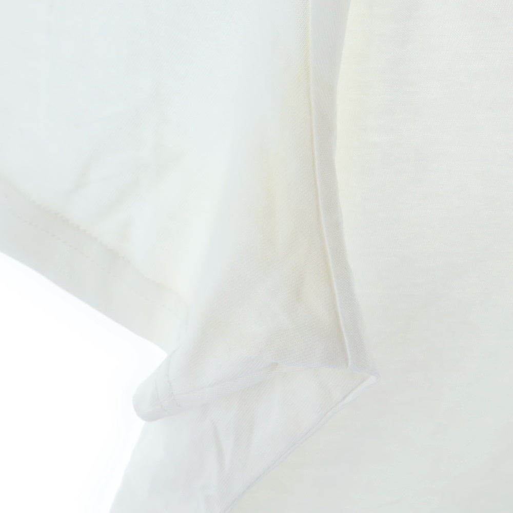 MONCLER(モンクレール) T-SHIRT GIROCOLLO フロントロゴ刺繍 クルーネック半袖Tシャツカットソー ホワイト F20938C75900