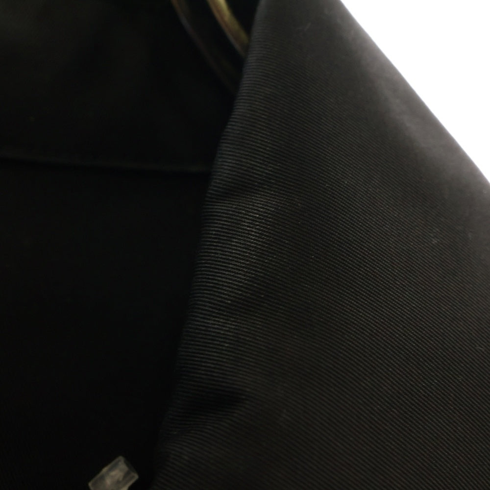 AMI Alexandre Mattiussi(アミアレクサンドルマテュッシ) Nylon Technicaltwill Jacket UJK242 PA0007 テクニカルツイル ボタンナイロンジャケット ブラック