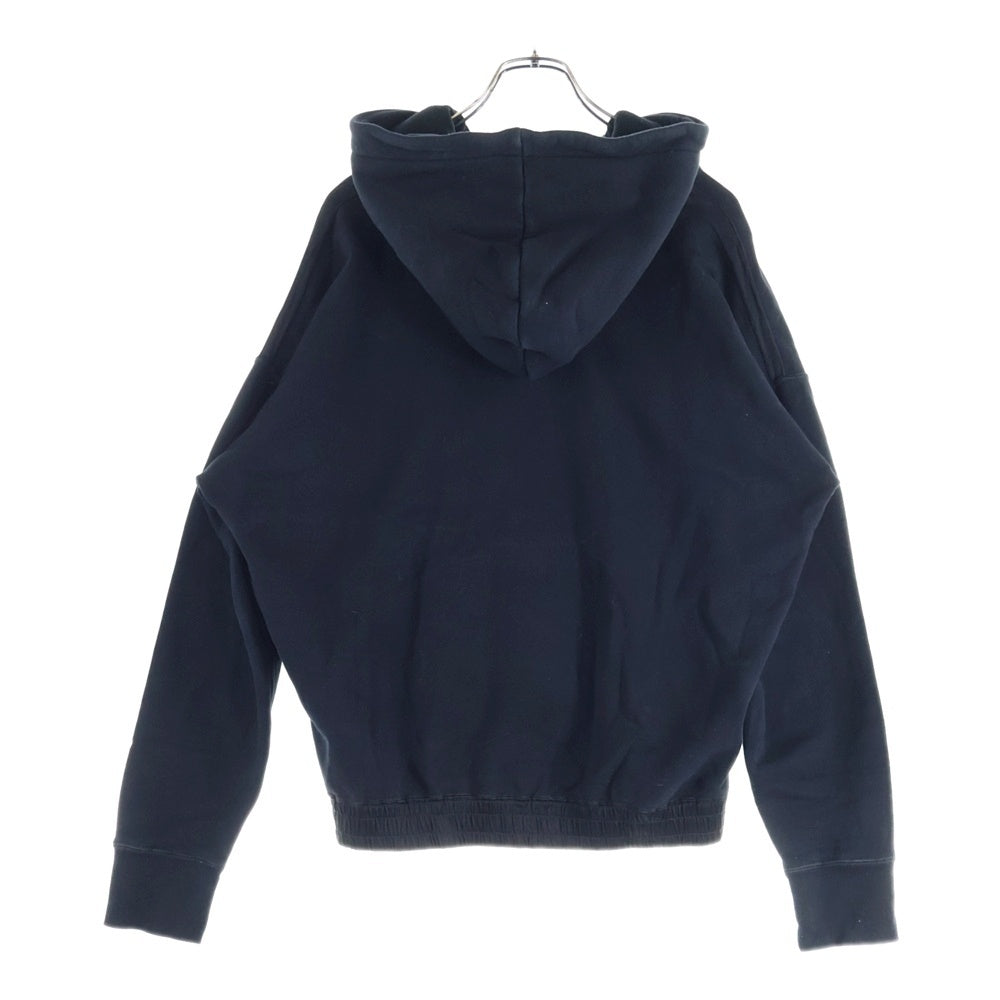 SAINT LAURENT PARIS(サンローランパリ) Cotton Hoodie 773358 Y36SW ロゴ刺繍スウェットパーカー フーディ ブラック