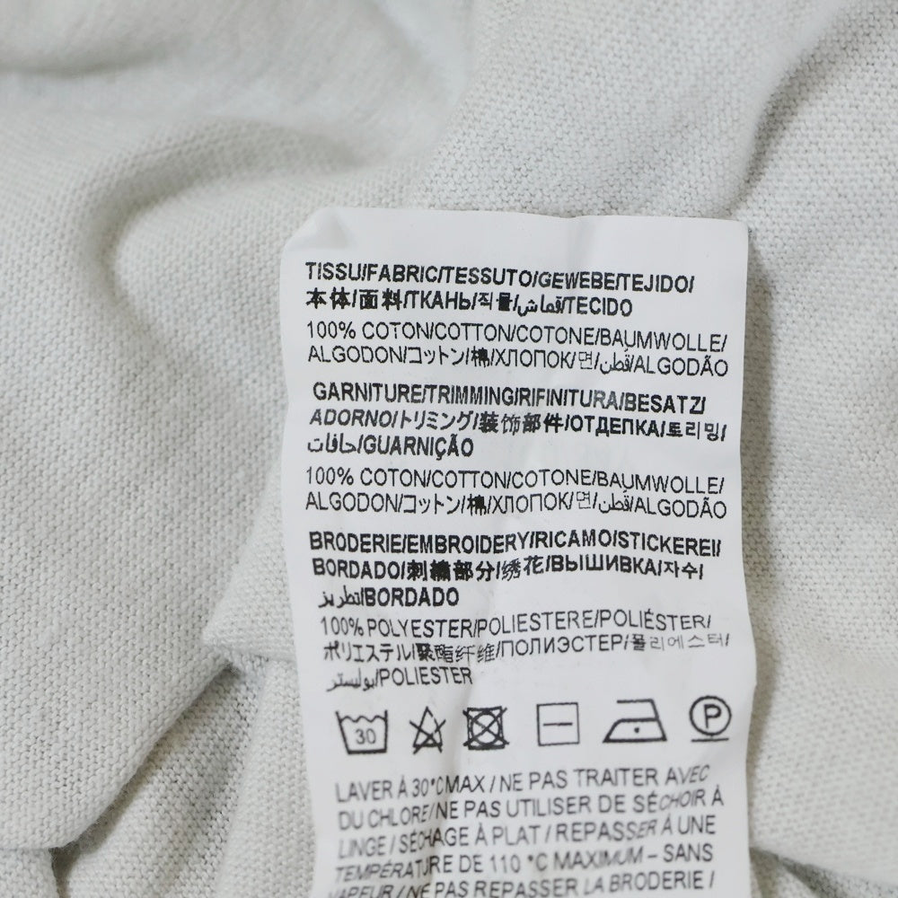 SAINT LAURENT PARIS(サンローランパリ) ロゴ刺繍半袖Tシャツ 747125 YB2XE ホワイト