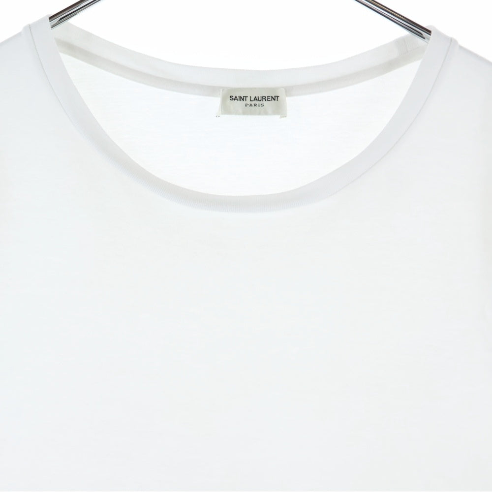 SAINT LAURENT PARIS(サンローランパリ) ロゴプリント半袖Tシャツ 464572 YB2DQ ホワイト
