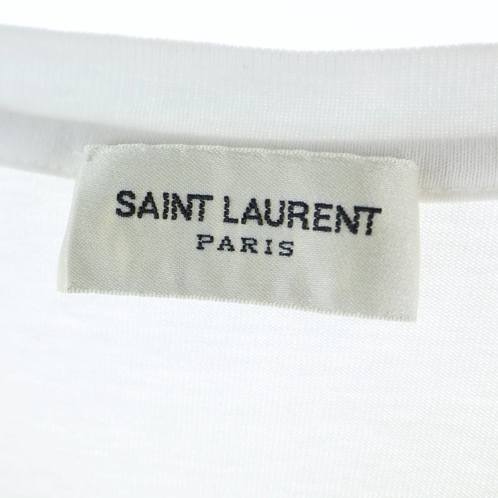 SAINT LAURENT PARIS(サンローランパリ) ロゴプリント半袖Tシャツ 464572 YB2DQ ホワイト
