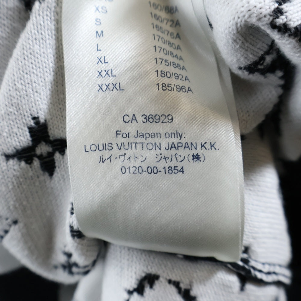 LOUIS VUITTON(ルイヴィトン) 20AW グラデーションモノグラム クルーネックニットセーター RM202 USO HJN87W ブラック