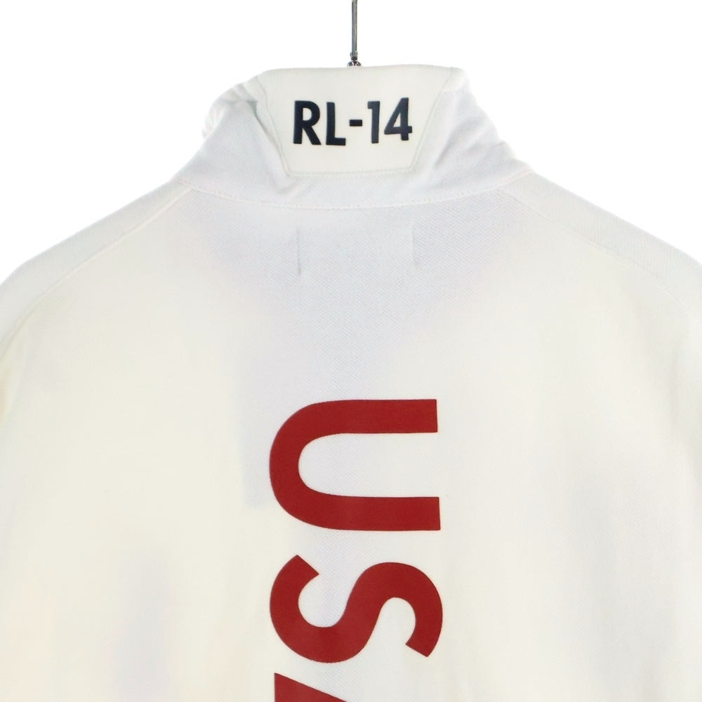POLO RALPH LAUREN(ポロラルフローレン) 90s VINTAGE TRACK JACKET ヴィンテージ ビックポニー刺繍ジップアップジャケット ホワイト