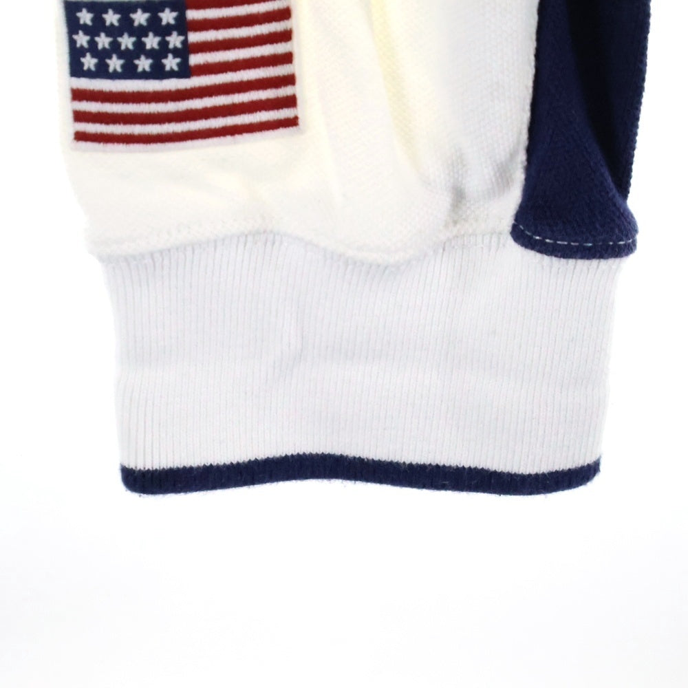 POLO RALPH LAUREN(ポロラルフローレン) 90s VINTAGE TRACK JACKET ヴィンテージ ビックポニー刺繍ジップアップジャケット ホワイト