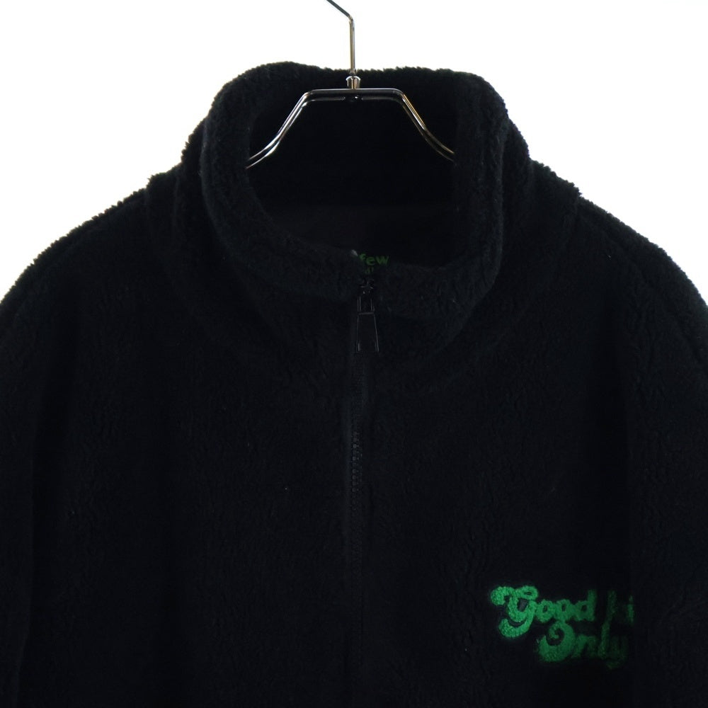 A FEW GOOD KIDS(アフュー グッド キッズ) CIRCLE LOGO BOA JACKET サークルロゴボアジャケット ブラック