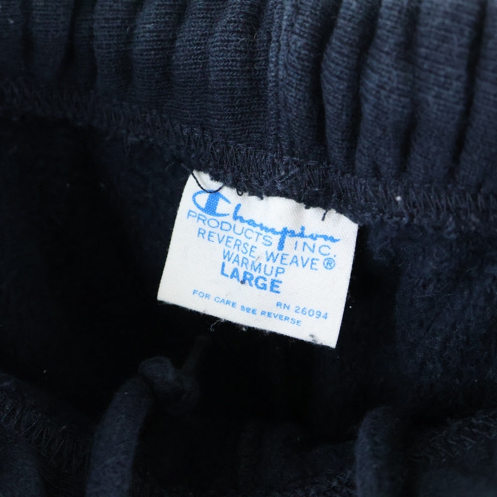 CHAMPION(チャンピオン) REVERSE WEAVE リバースウィーブ ワンポイントロゴ刺繍 ワイドスウェットパンツ ブラック C8-A214
