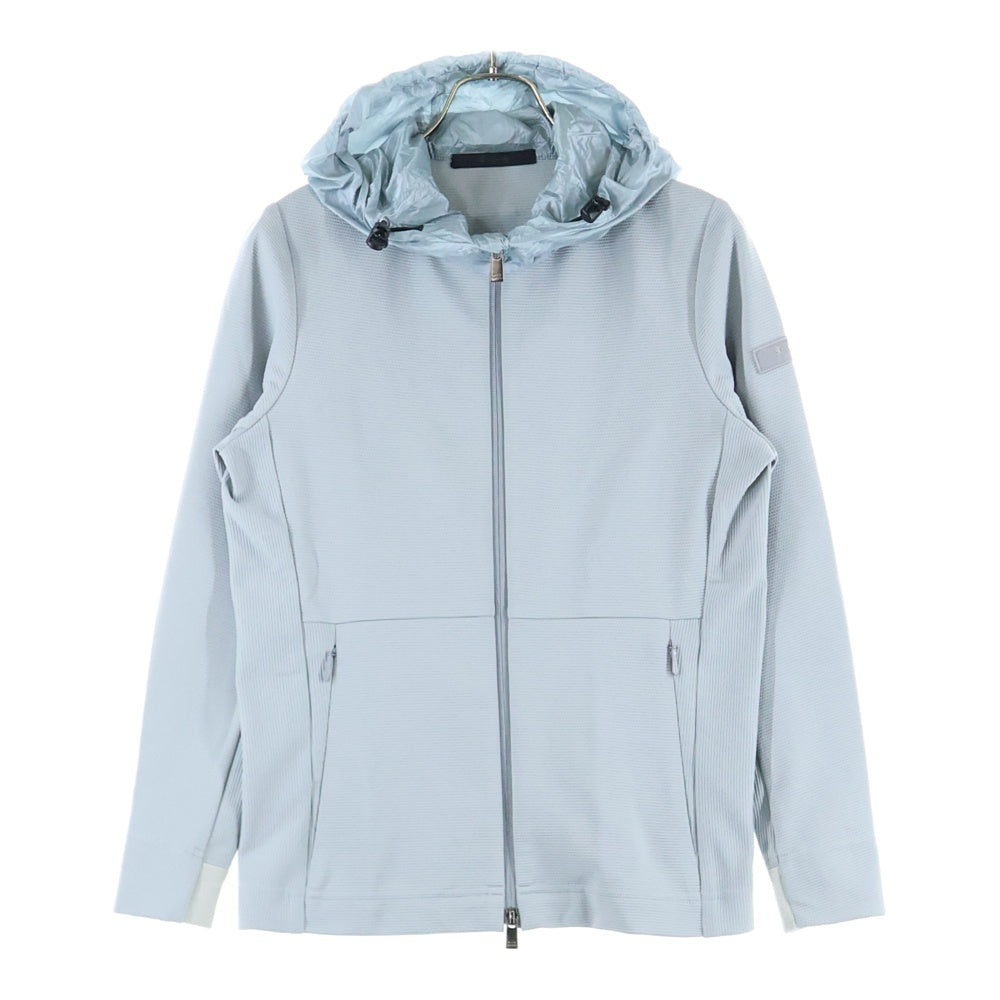 TATRAS(タトラス) TATRAS 20SS EBRO DUERO SWEATPARKA ナイロンフーデッド フロントジップアップスウェットパーカー フーディ グレー MTK20S8010