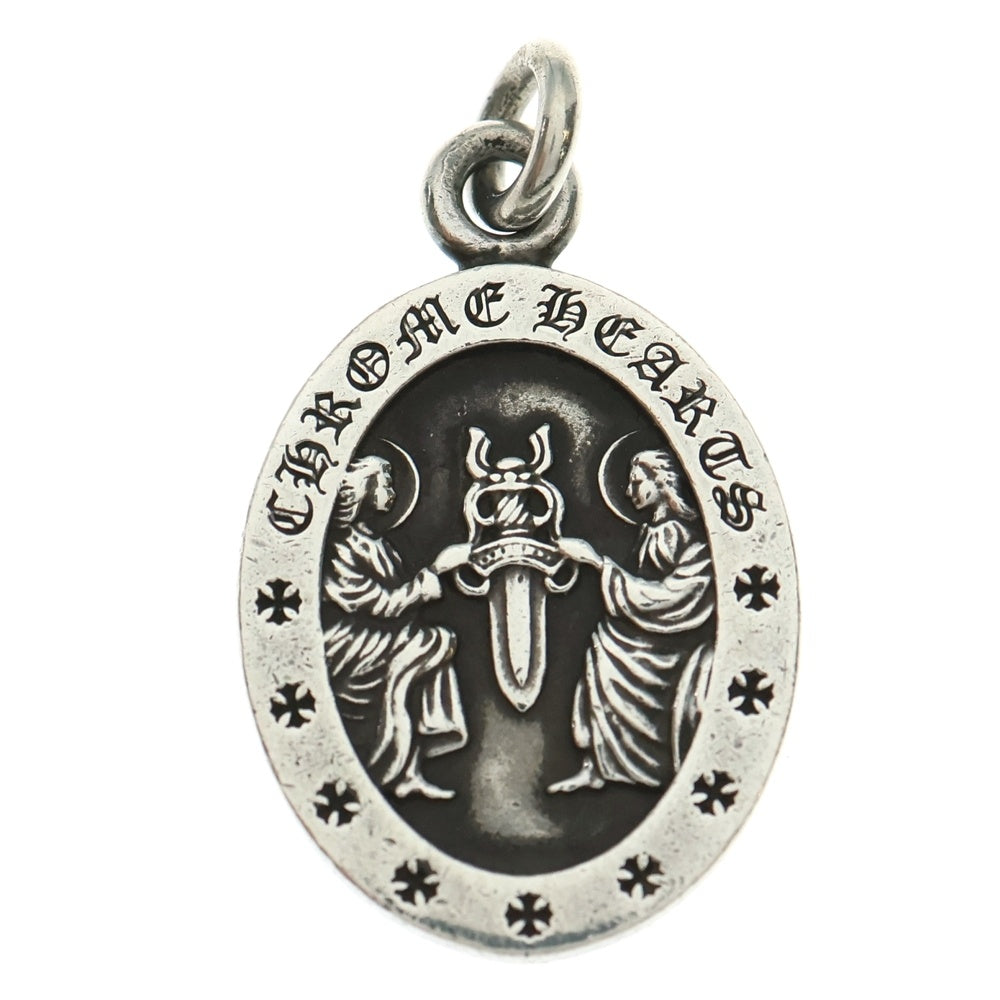 CHROME HEARTS(クロムハーツ) ANGEL MEDAL OVAL オーバルエンジェルメダル ペンダントトップ シルバー BCA207