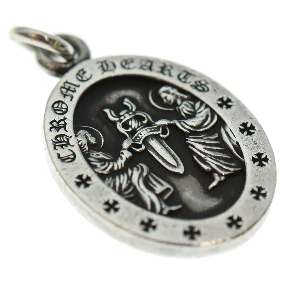 CHROME HEARTS(クロムハーツ) ANGEL MEDAL OVAL オーバルエンジェルメダル ペンダントトップ シルバー BCA207