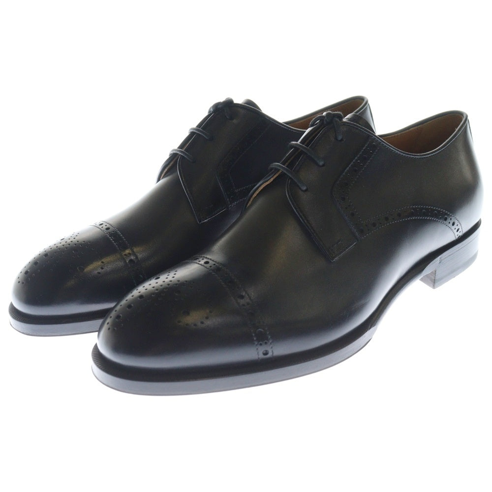 Berluti(ベルルッティ) Classic Dune クラシックデューン セミブローグレザーダービーシューズ ブラック S5218-001