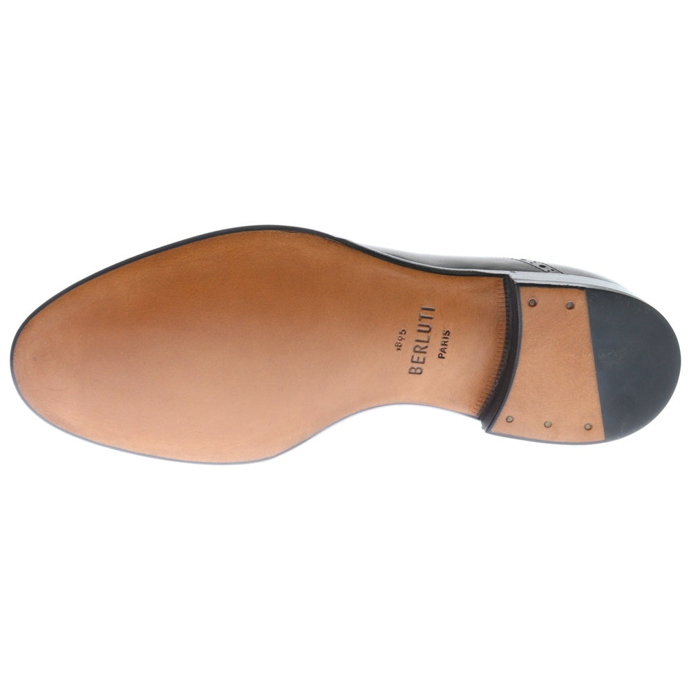 Berluti(ベルルッティ) Classic Dune クラシックデューン セミブローグレザーダービーシューズ ブラック S5218-001
