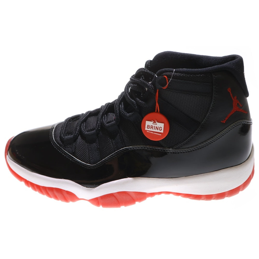 NIKE(ナイキ) AIR JORDAN 11 RETRO BRED 378037-061 エアジョーダン11 レトロ ブレッド ハイカットスニーカーブラック/レッド US9.5/27.5cm
