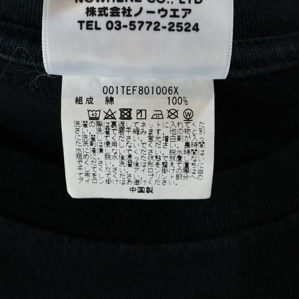 A BATHING APE(アベイシングエイプ) LOGO PRINT T-SHIRTS 001TEF801006X ロゴプリント半袖カットソー 半袖Tシャツ ブラック