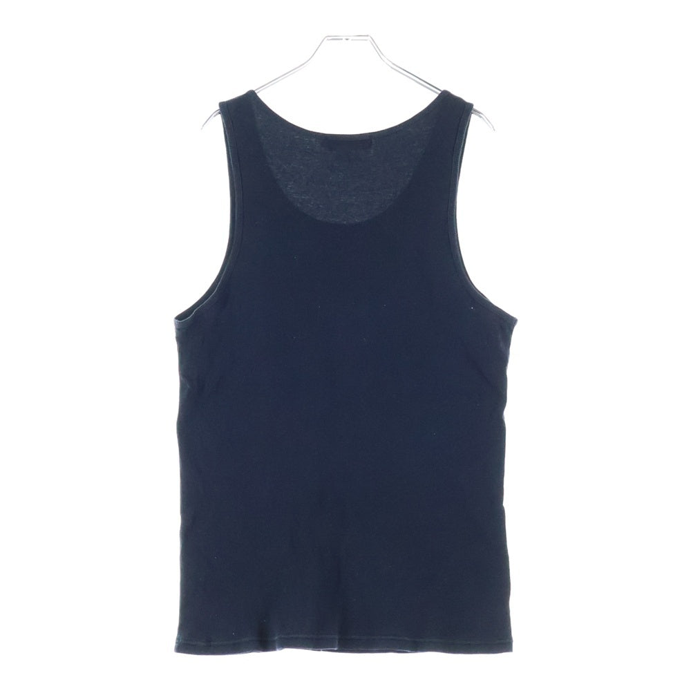 A BATHING APE(アベイシングエイプ) LOGO TANK TOP ロゴ刺繍タンクトップ ブラック