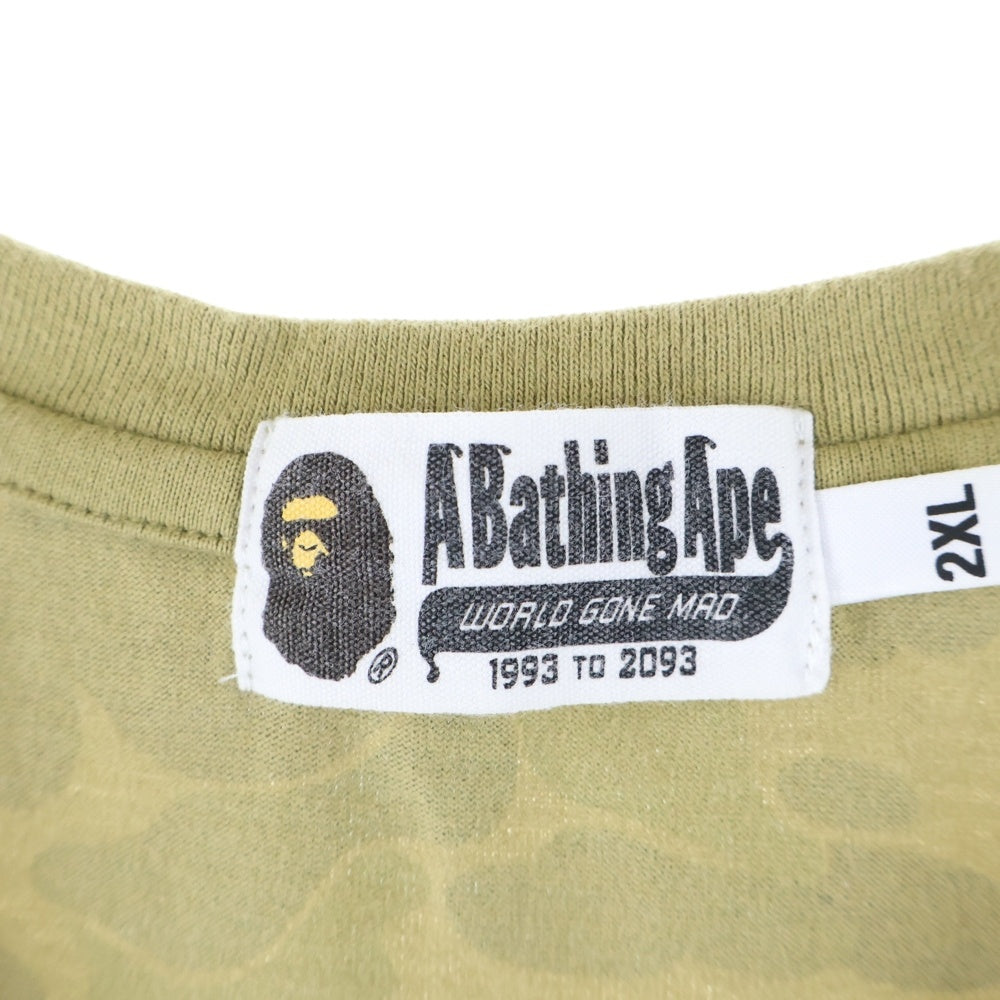 A BATHING APE(アベイシングエイプ) LOGO CAMO TANK TOP ロゴ刺繍カモ柄タンクトップ マルチカラー