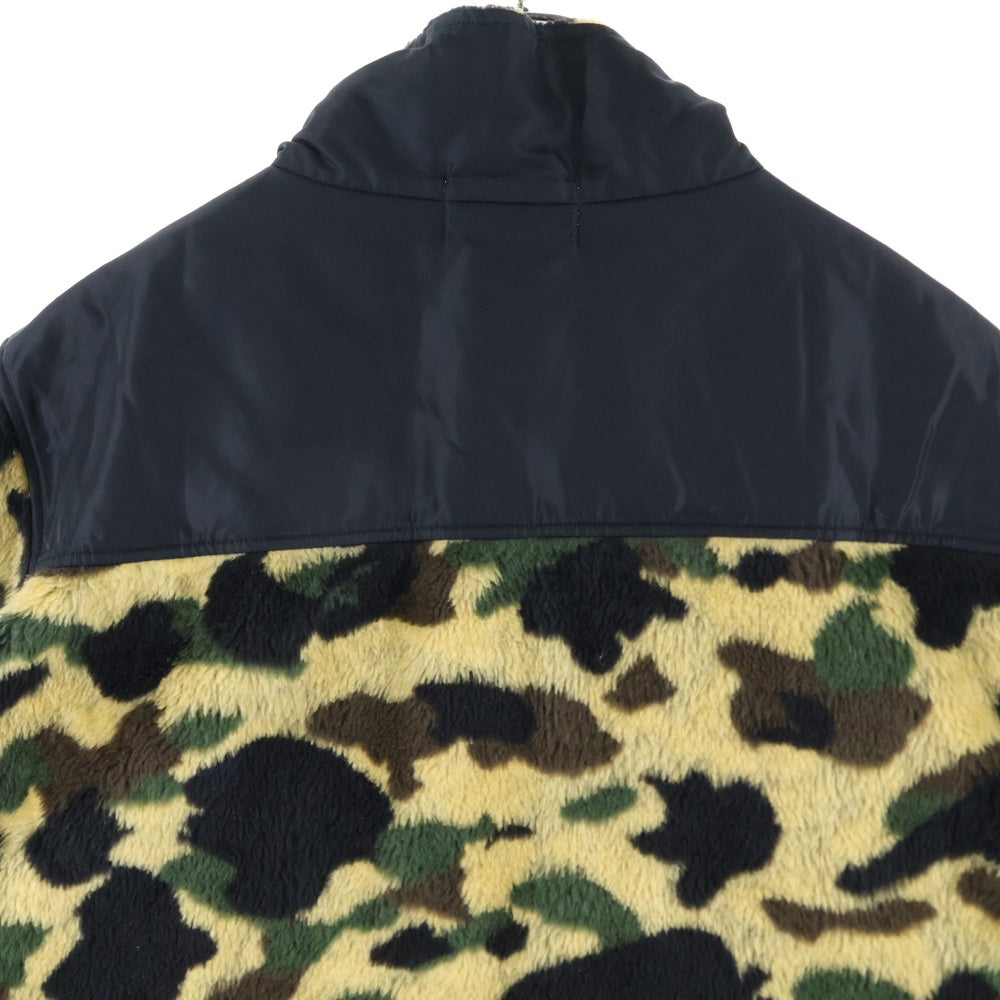 A BATHING APE(アベイシングエイプ) CAMO FLEECE JACKET 001LJC801006X カモ柄フリースジャケット マルチカラー