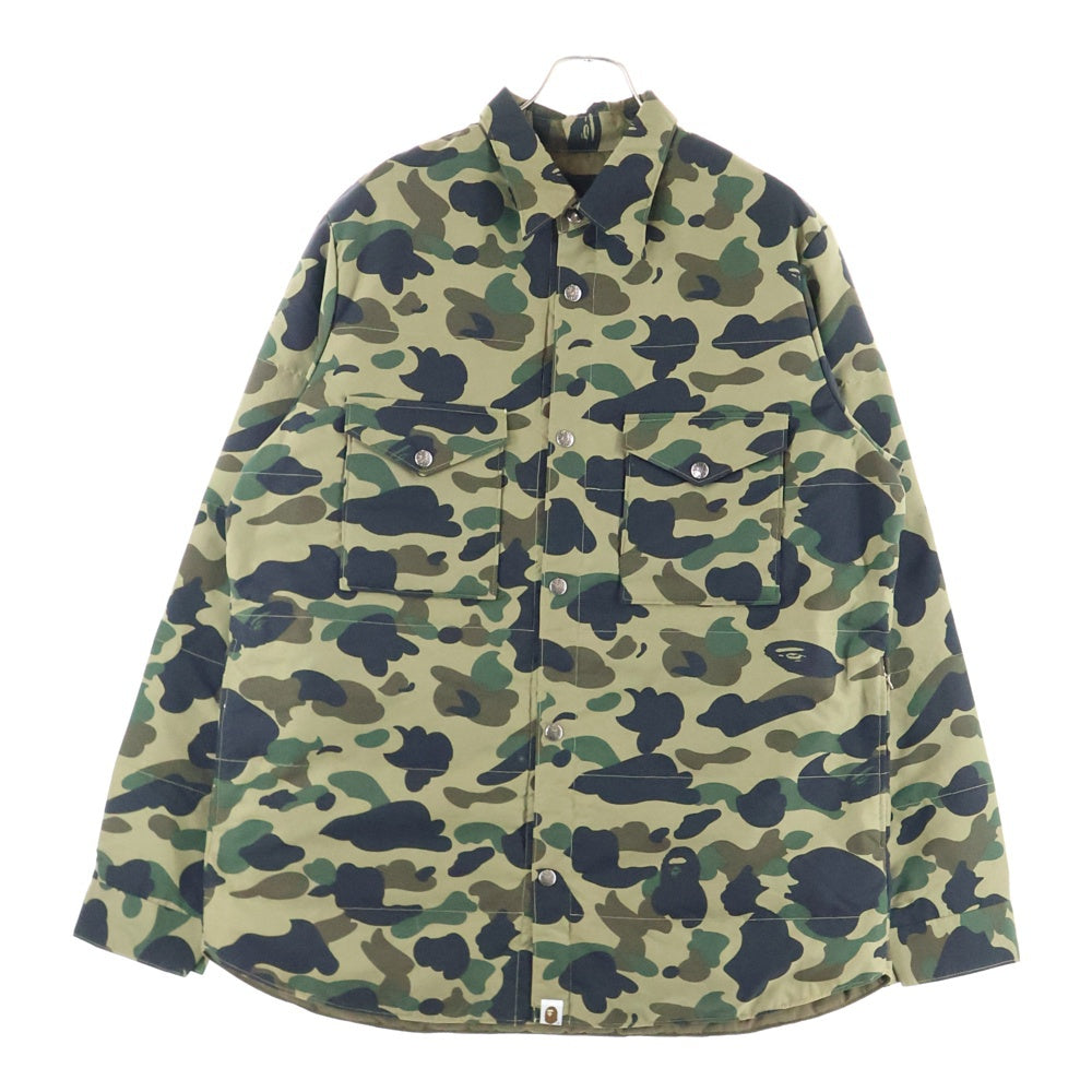 A BATHING APE(アベイシングエイプ) 1ST CAMO NYLON JACKET 1STカモナイロンジャケット スナップボタン マルチカラー