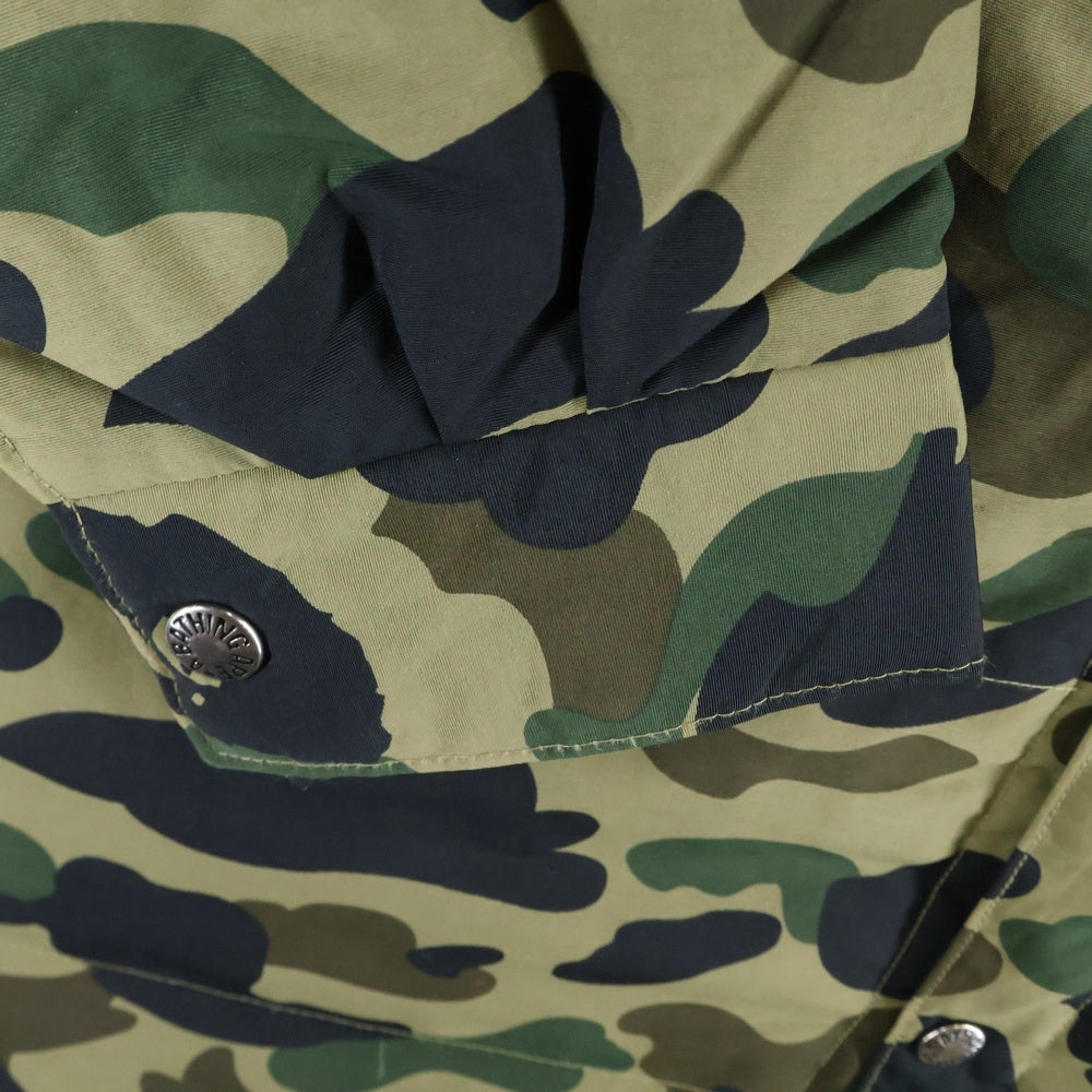 A BATHING APE(アベイシングエイプ) 1ST CAMO NYLON JACKET 1STカモナイロンジャケット スナップボタン マルチカラー