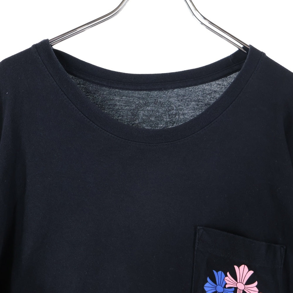 CHROME HEARTS(クロムハーツ) CEM CRS LS マルチセメタリークロスプリント長袖Tシャツ ブラック