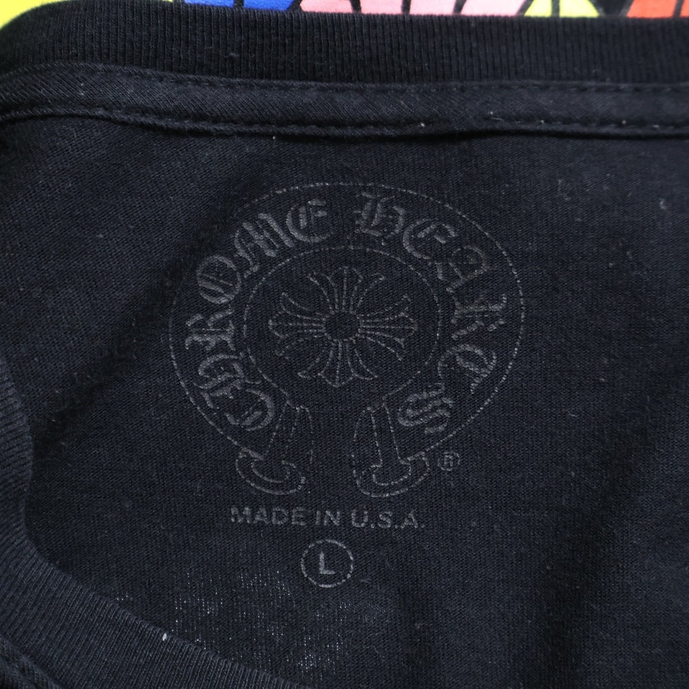 CHROME HEARTS(クロムハーツ) CEM CRS LS マルチセメタリークロスプリント長袖Tシャツ ブラック
