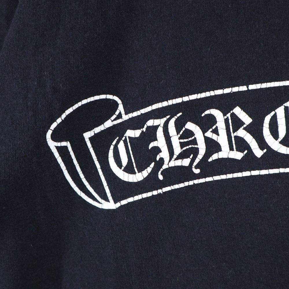 CHROME HEARTS(クロムハーツ) CH SCROLL LABEL FUCKYOU L/S /1 スクロールラベル ファックユーアームプリント長袖Tシャツ ブラック