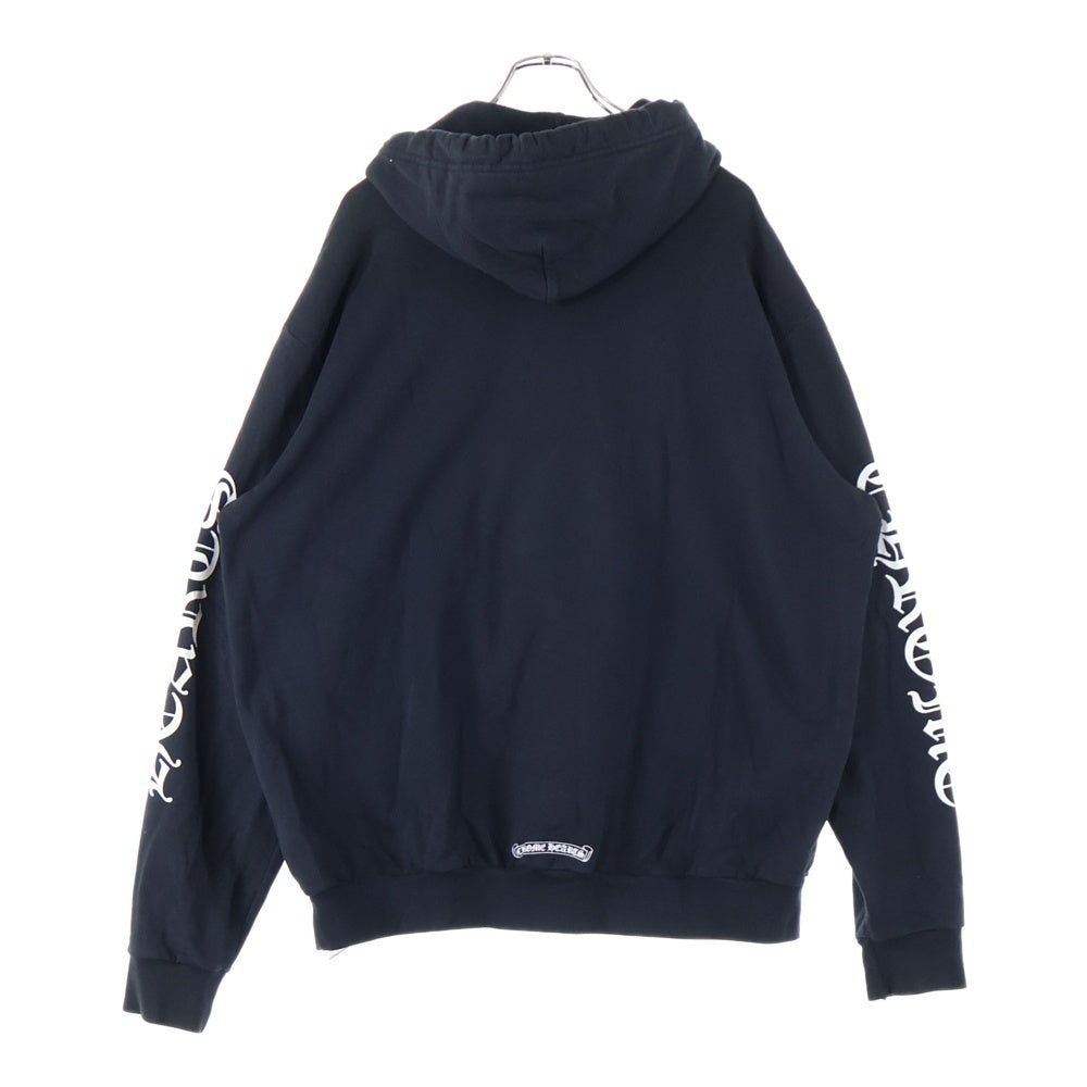 CHROME HEARTS(クロムハーツ) SWTSHRT PLVR アームロゴプリント スウェットパーカー フーディー ブラック