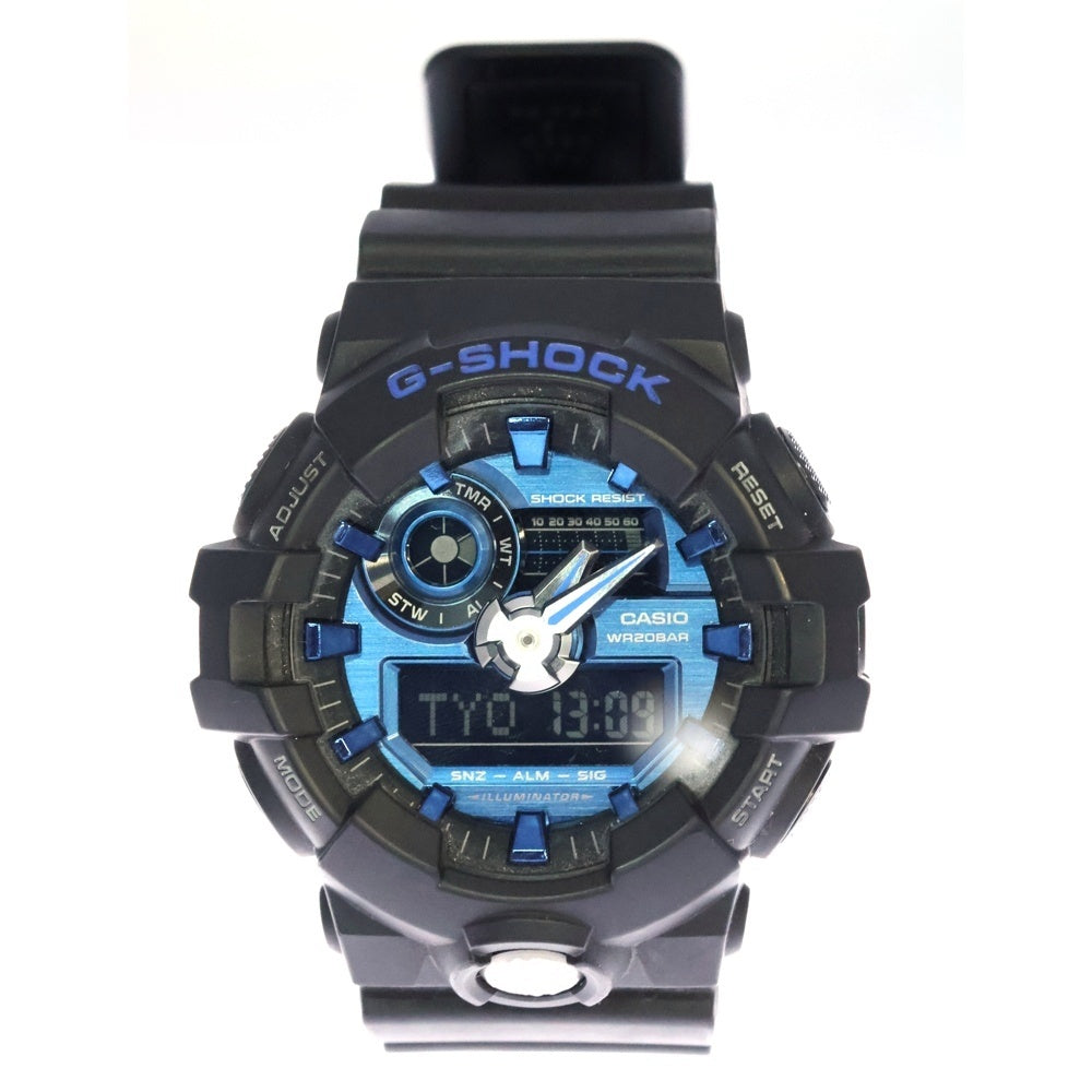 CASIO G-SHOCK(カシオ ジーショック) GARISH COLOR Watch GA-710 ガリッシュカラー 電池式 腕時計 ブラック/ブルー