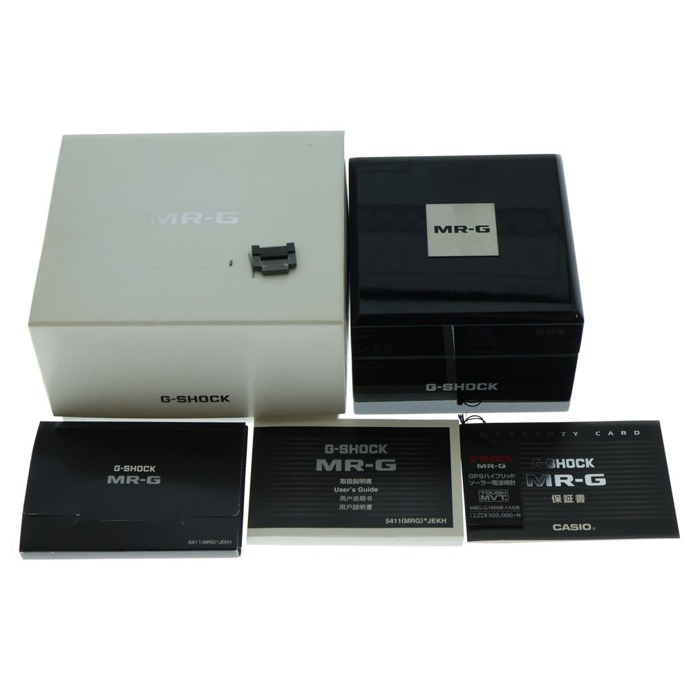 CASIO G-SHOCK(カシオ ジーショック) MRG-G1000 Series MRG-G1000B-1A4JR GPSハイブリット ソーラー電波 腕時計 ウォレッチ ブラック/レッド